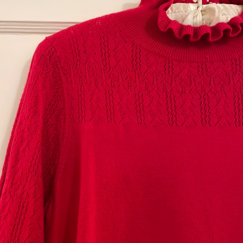 Red Holiday Loft Sweater Dress